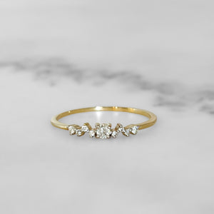 Gold Pave Diamond Ring