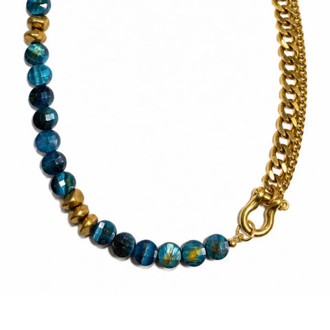 Blue Tigers Eye Necklace