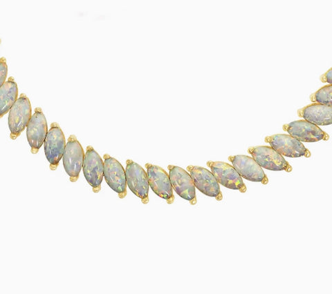 Opal Fiare Tennis Necklace