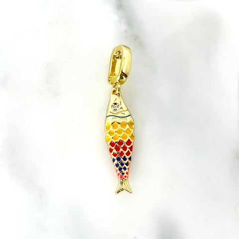 Multicolor Fish Charm