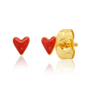 Red Heart Studs