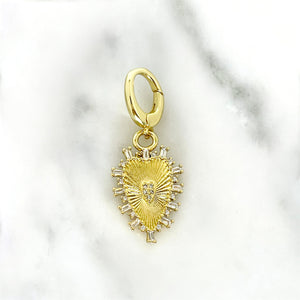 Crystal Heart Charm