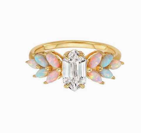 Pink Opal Ombré Ring