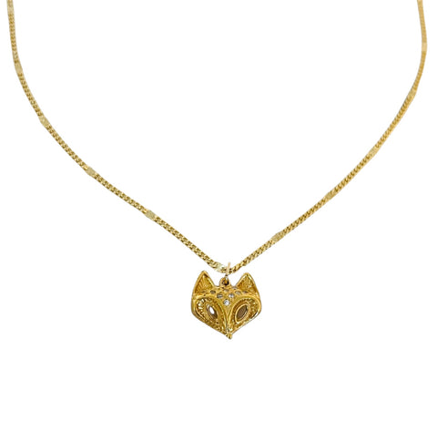 Gold Fox Necklace