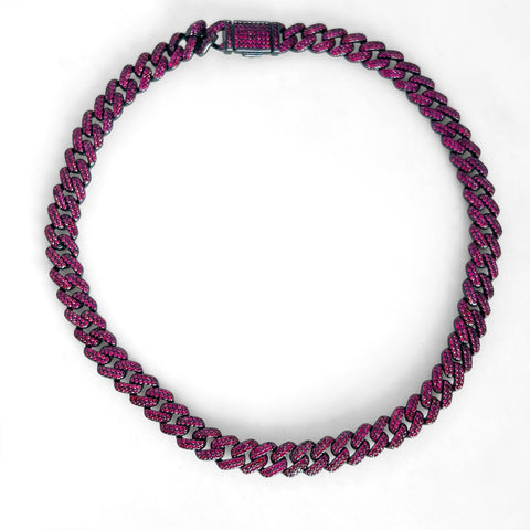 Raspberry Pink Lizzy Necklace