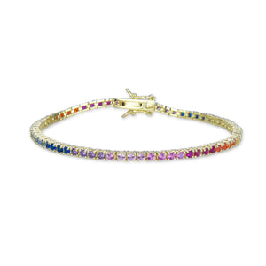 Multicolor Tennis Bracelet