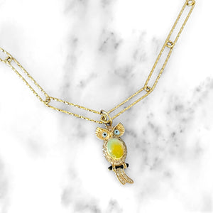 Wise Old Owl Necklace