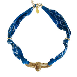 Blue Scarab Bandanna