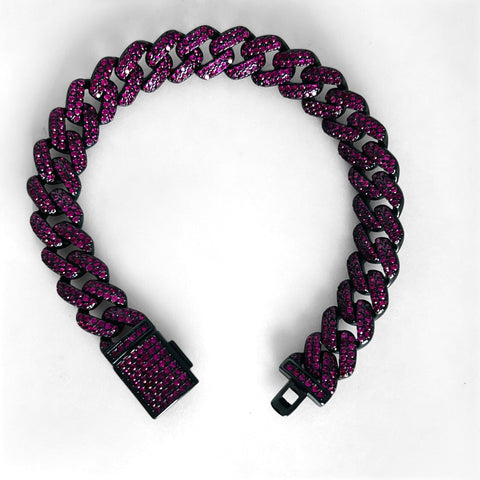 Raspberry Lizzy Bracelet