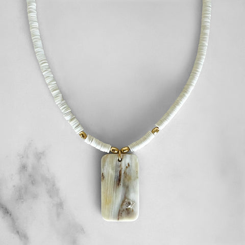 White Sundance Necklace