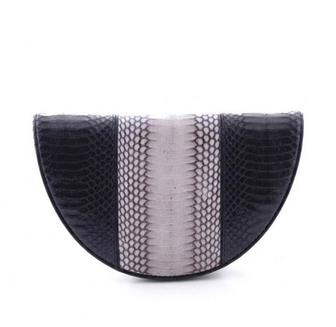 Black Python Clutch