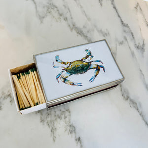 Blue Crab Matchbox Cover