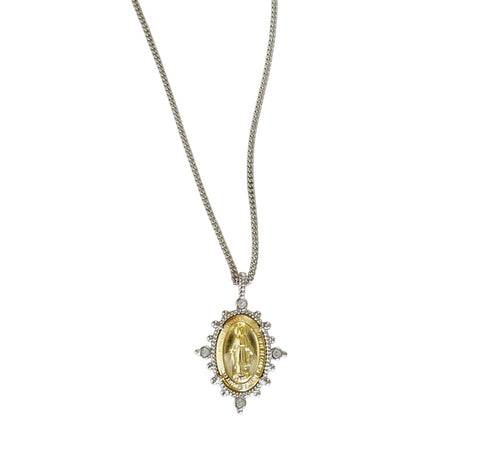 Mary Necklace (Mixed Metal)