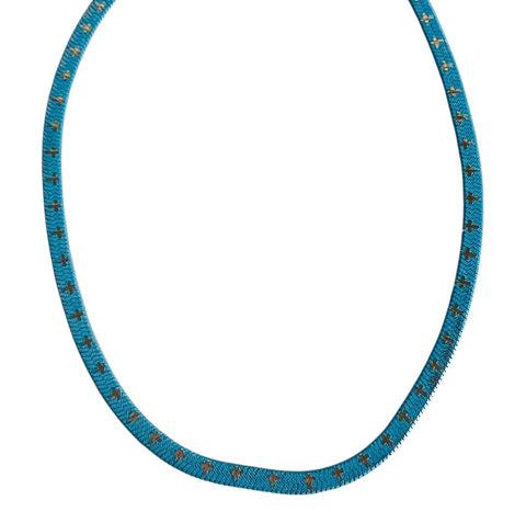 Blue Cross Choker