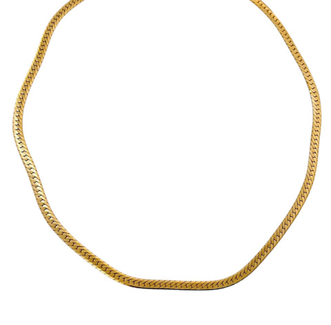 Best Selling Thin Gold Herringbone Choker