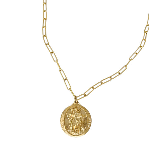 St. Christopher Coin Necklace