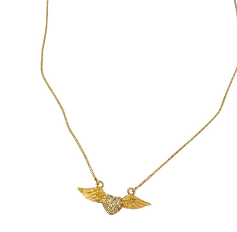 Gold Sacred Heart Necklace