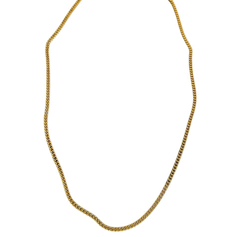 Gold Curb Baseball Chain