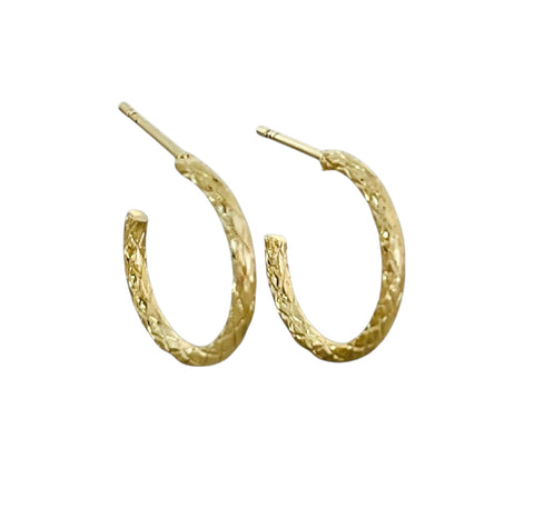 Small Gold Tully Hoops