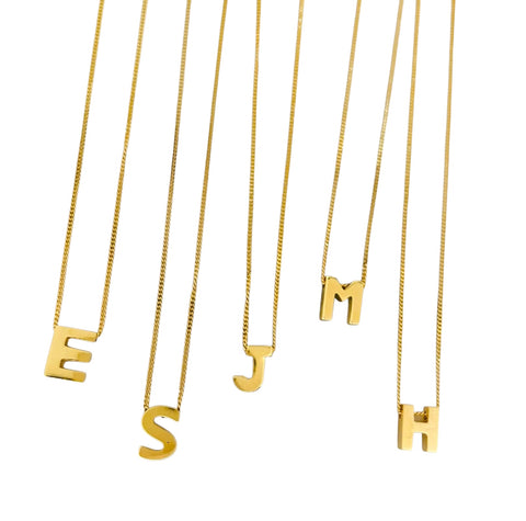 Gold Initial Necklace