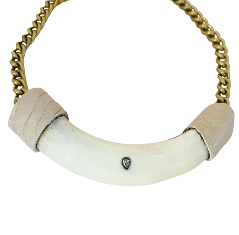 Cream Tusk Necklace