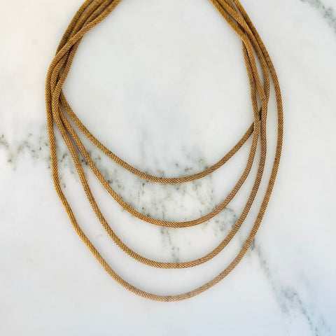 Gold Wrap Annie Necklace