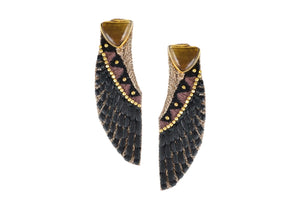 Black / Gold Simone Earrings