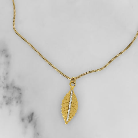 Gold Leaf Necklace