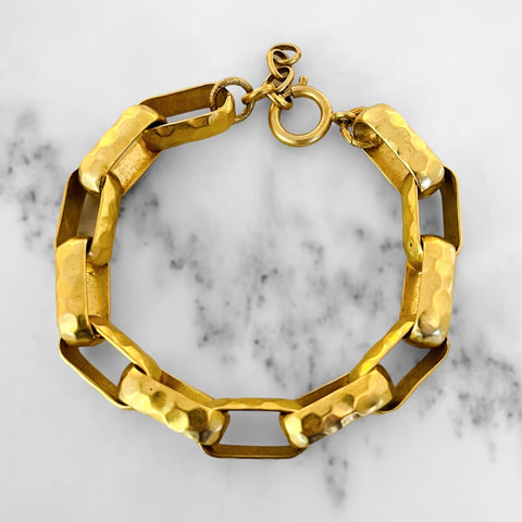 Matte Gold Link Bracelet
