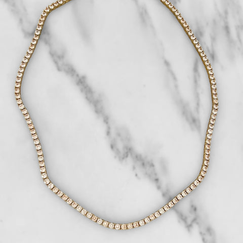 Champagne Tennis Necklace