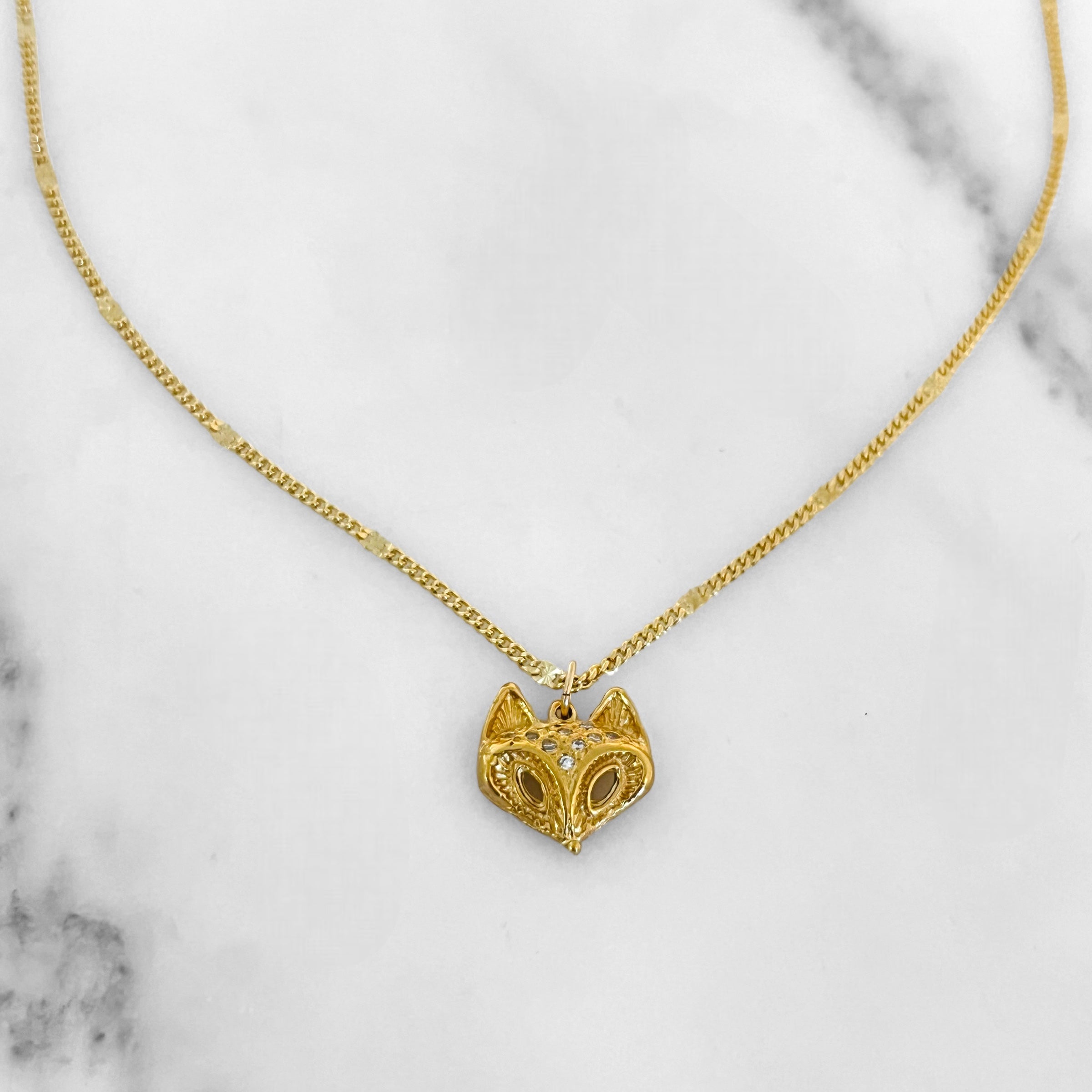 Gold Fox Necklace – SHALLA WISTA STUDIO - Main Image