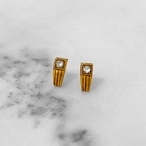 Gold Kain Studs