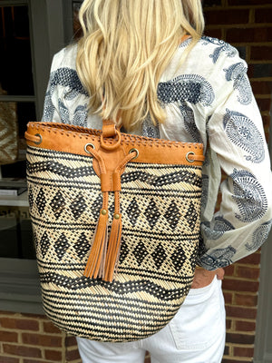 Light Brown Sling Backpack