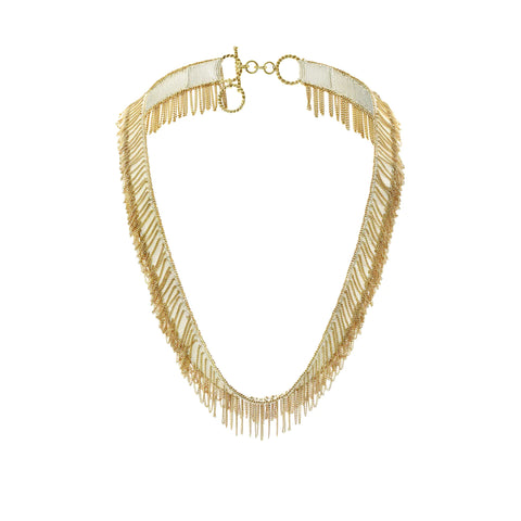White Delphine Necklace