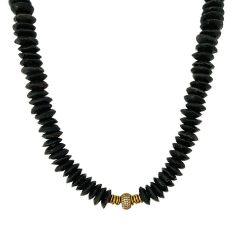 Black // Gold Ghana Necklace