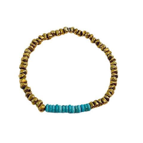 Gold // Turquoise Bracelet