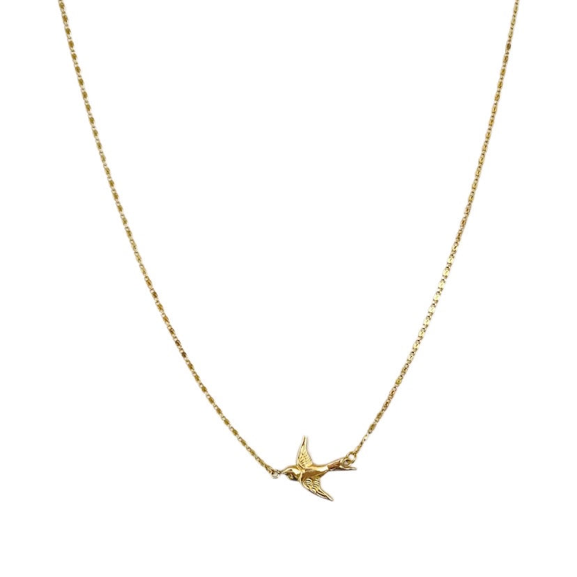 Gold Swallow Necklace