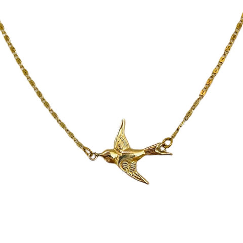 Gold Swallow Necklace