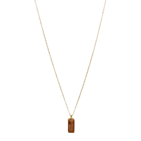 Best Selling Gold Cross Tag Necklace