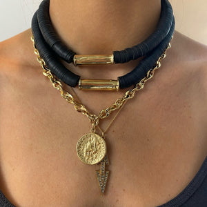 Black // Gold Chipo Necklace