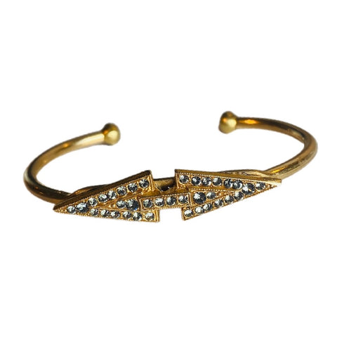 Crystal Double Arrow Cuff