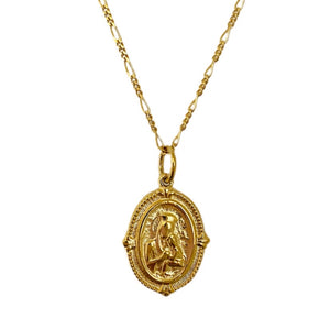 Best Selling Gold Madonna and Child Coin Necklace