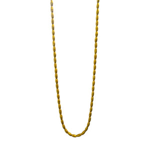 Skinny Gold Trade Bead Necklace