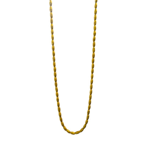 Skinny Gold Trade Bead Necklace
