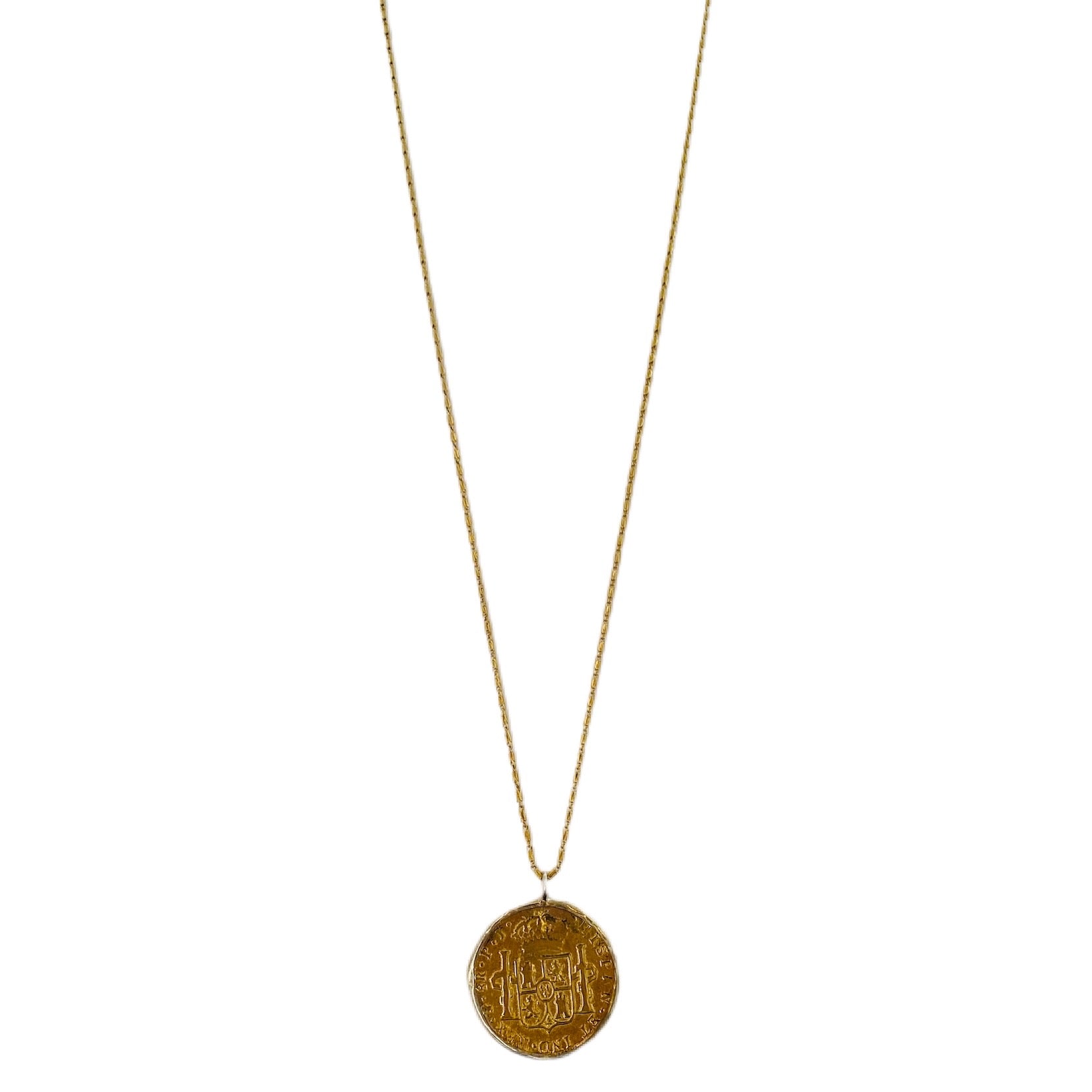 Gold // Silver Shield Necklace