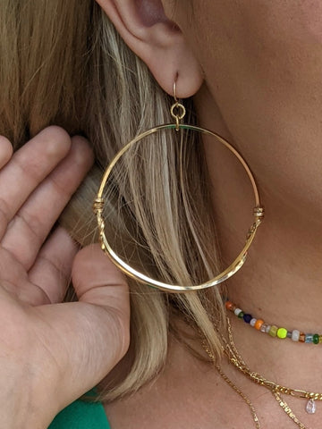 Best Selling Gold Faceted Kaylee Earrings