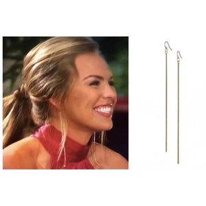 Gold Shimmer Chain Earring