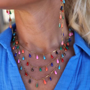 Triple Multicolor Mia Necklace