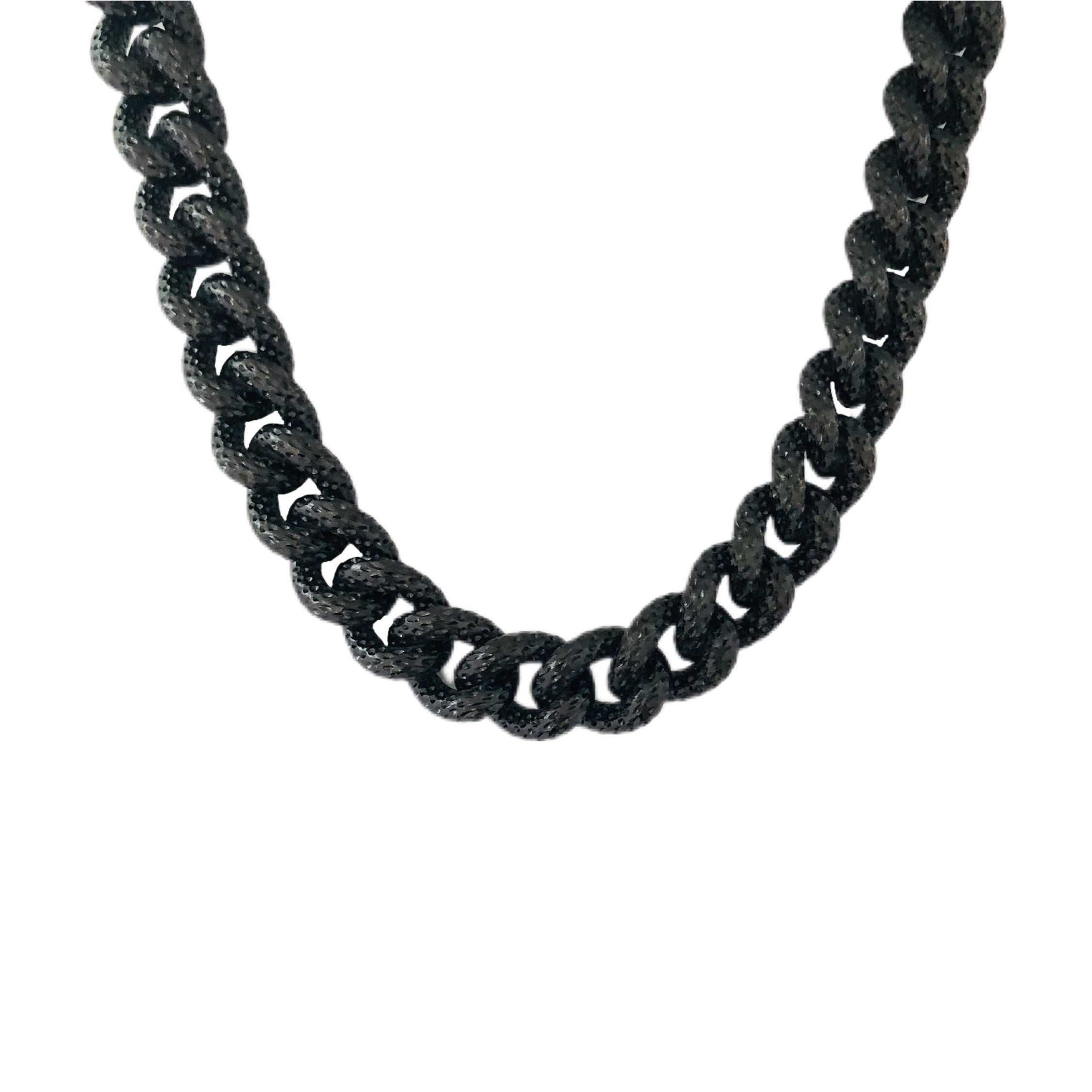 Chunky Black Chain Choker – SHALLA WISTA STUDIO