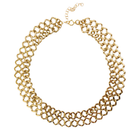 Gold Lattice Choker